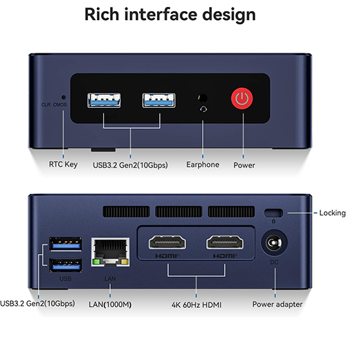Beelink Mini S Celeron N95 DDR4 SSD WIN11 — 2