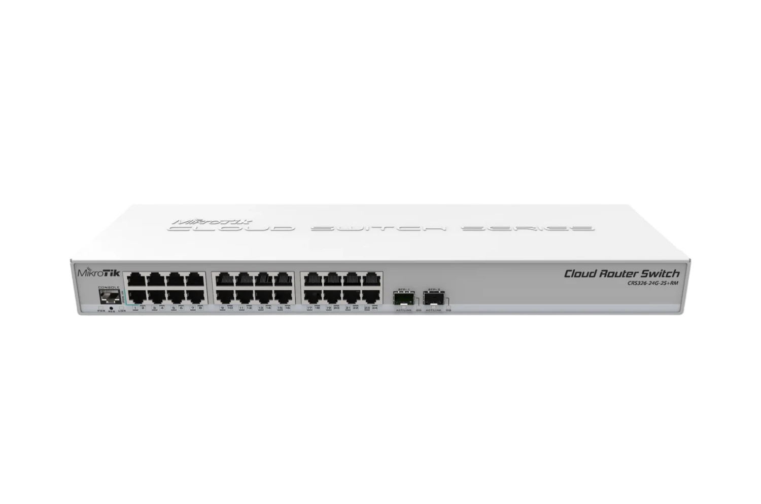 Gbt. LAN Router Switch MikroTik CRS326- -2S+RM CRS326-24G-2S — 3