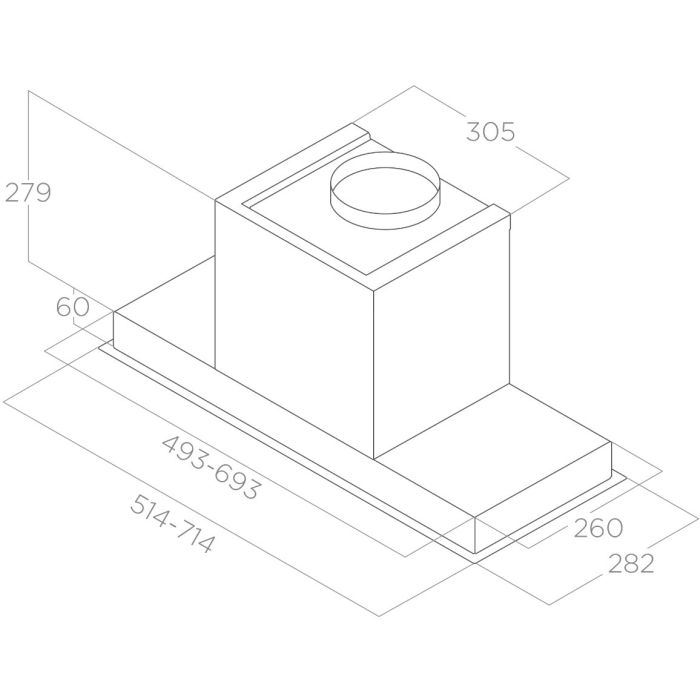 Elica HIDDEN ADV PLUS 2.0 BLGL A 72 — 7
