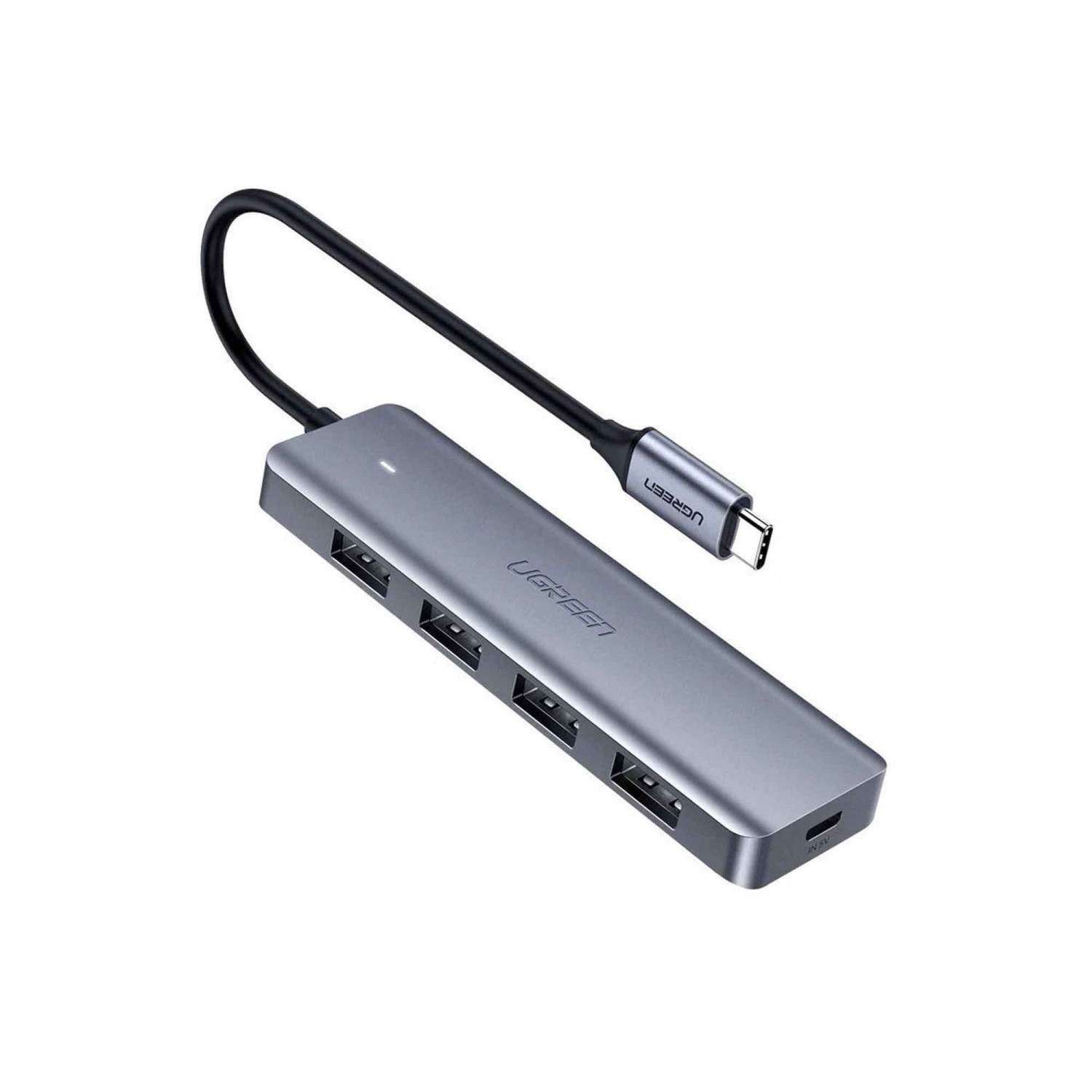 Usb-hub UGREEN 4xUSB-A USB3.0 Type-C BK 70336 — 2