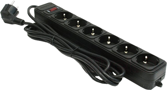 Power strip Gembird SPG6B-6PPB 6 sockets — 2