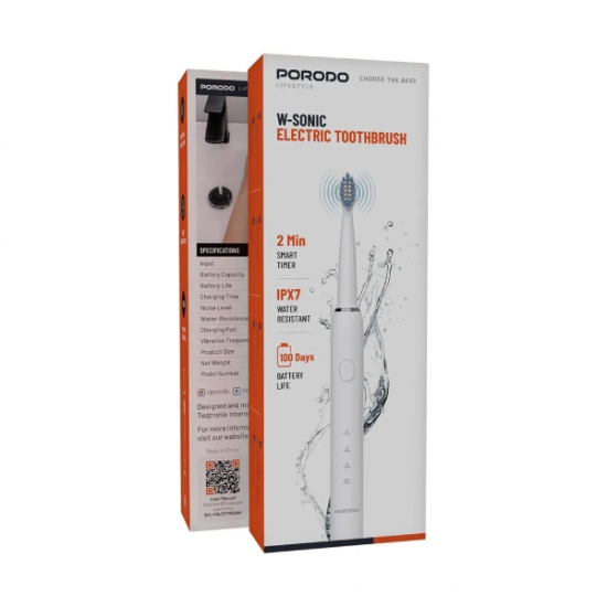 Porodo Lifestyle W-Sonic Electric Toothbrush — 3