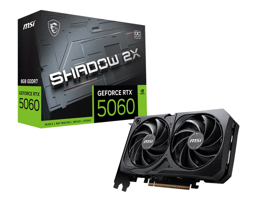 MSI Geforce RTX 5060 Shadow 2X OC Max Default — 2