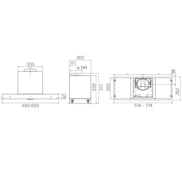 Elica HIDDEN ADV PLUS 2.0 BLGL A 52 — 7
