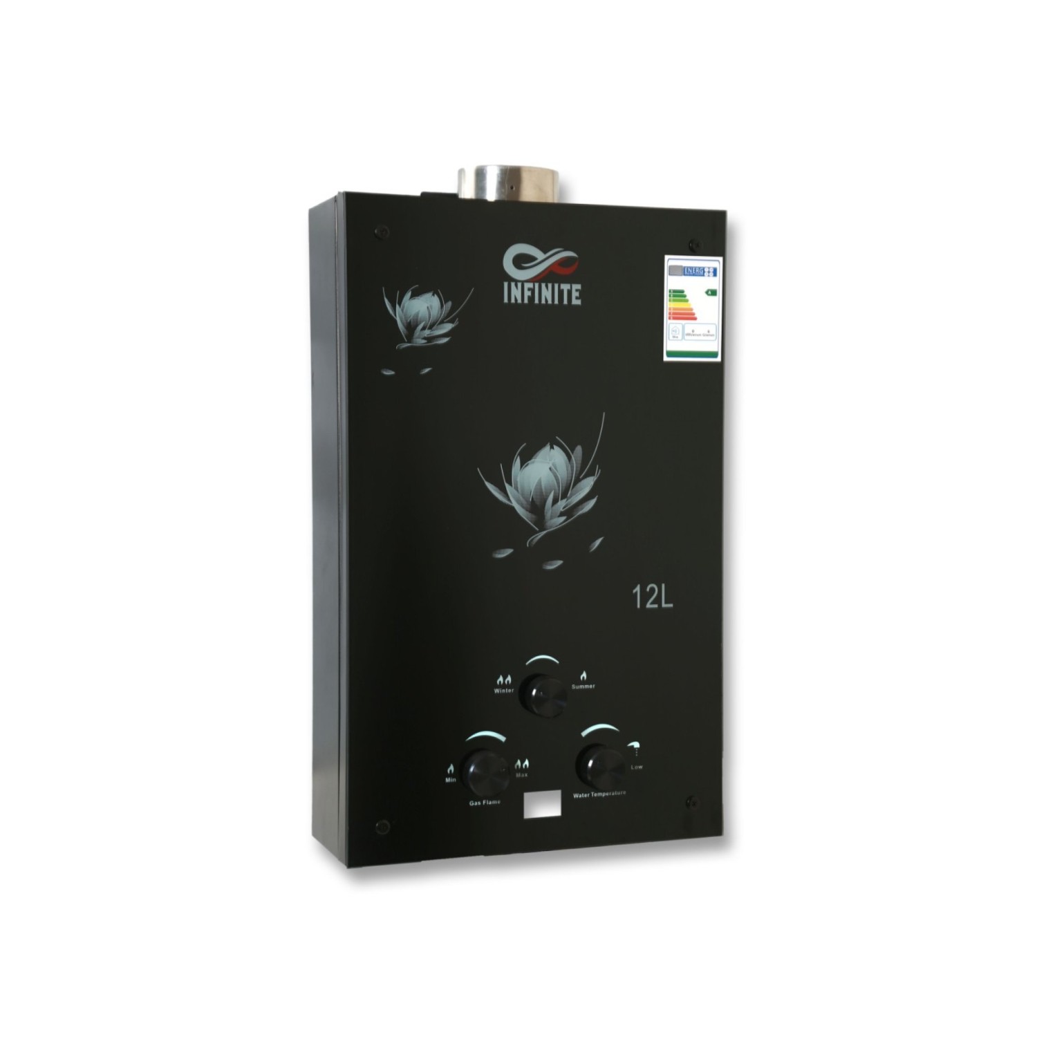 Gas water heater INFINITE JSG20-H21 TURBO GLASS PANEL — 2