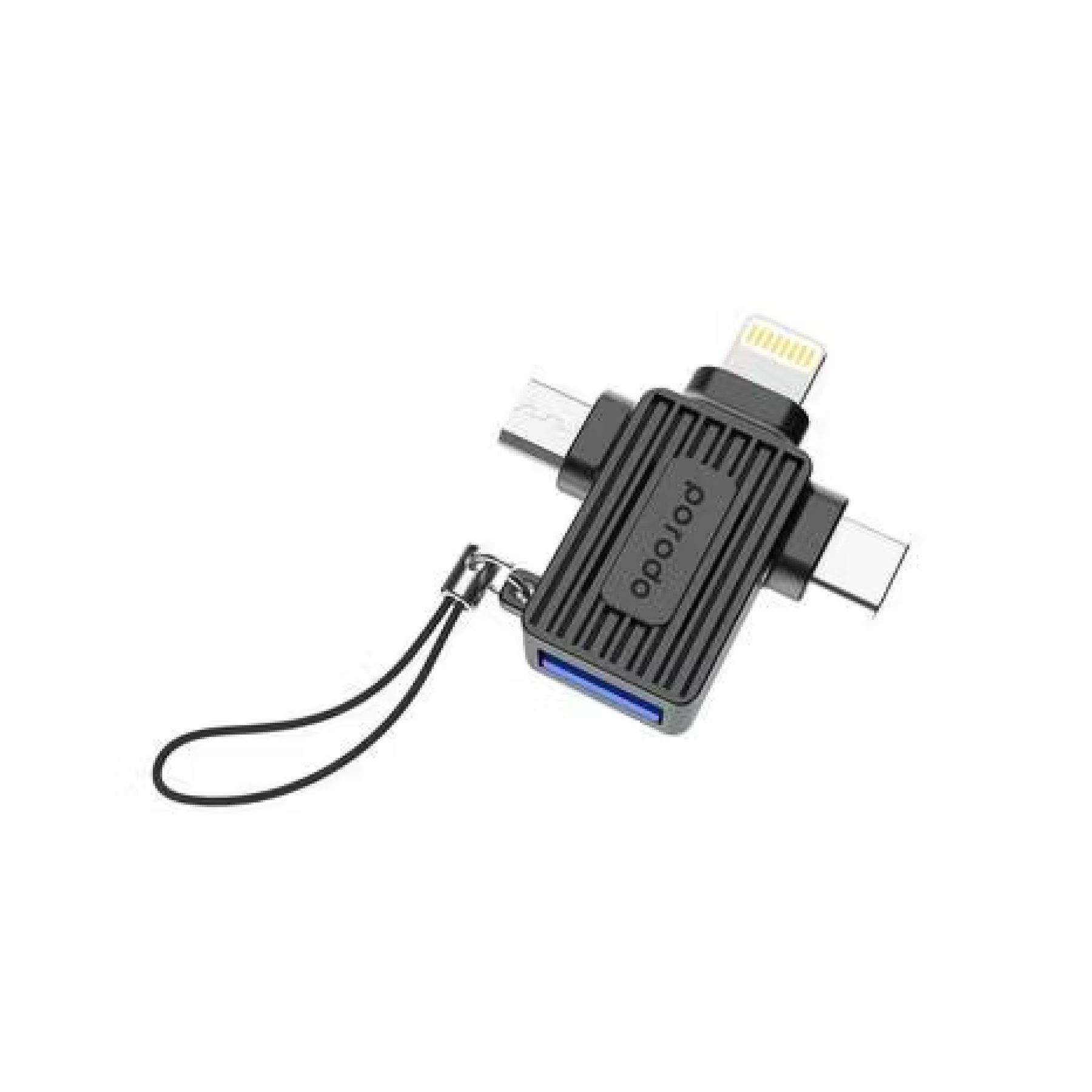 OTG Porodo USB-A to Lightning USB-C Adapter — 2