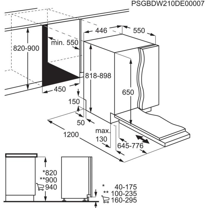 Dishwasher built in ELECTROLUX ETM43211L — 10