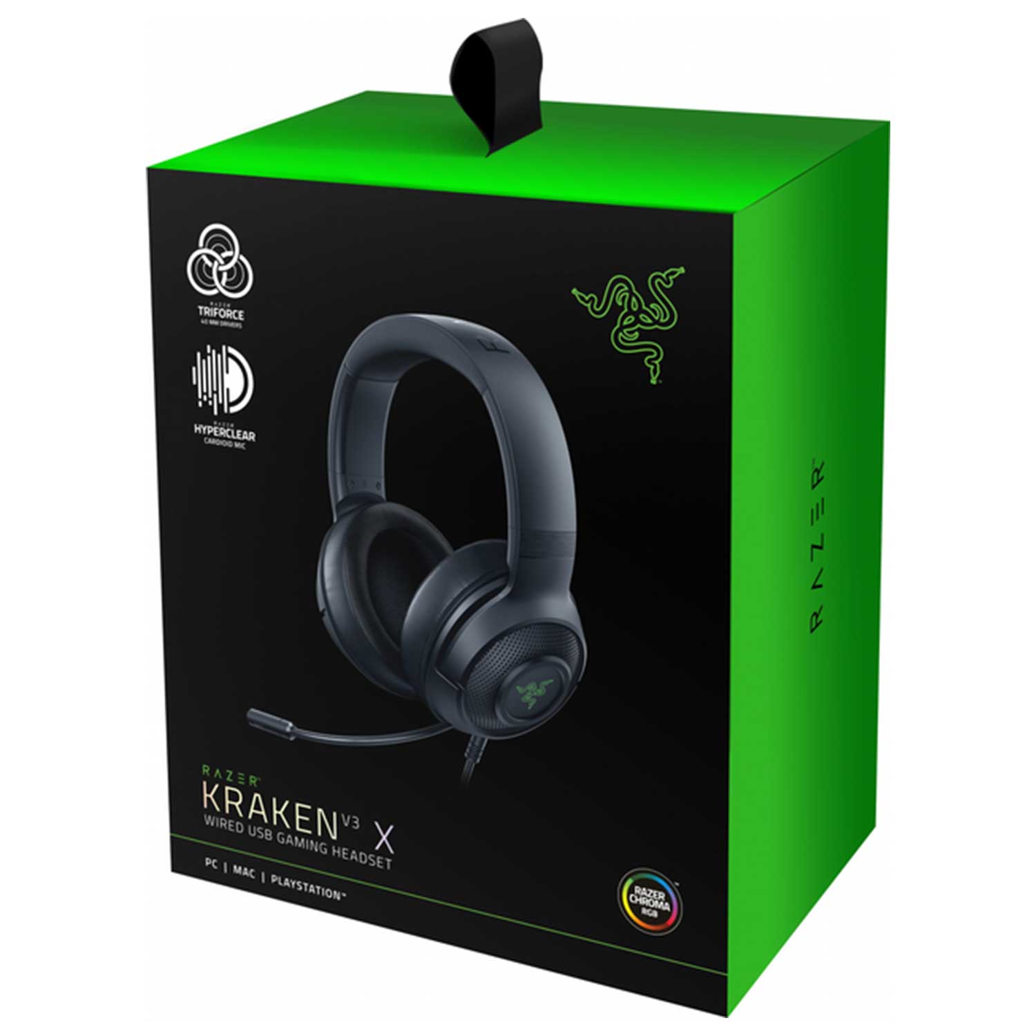 Headset Razer Kraken V3 X USB RZ04-03750300-R3M1 — 5