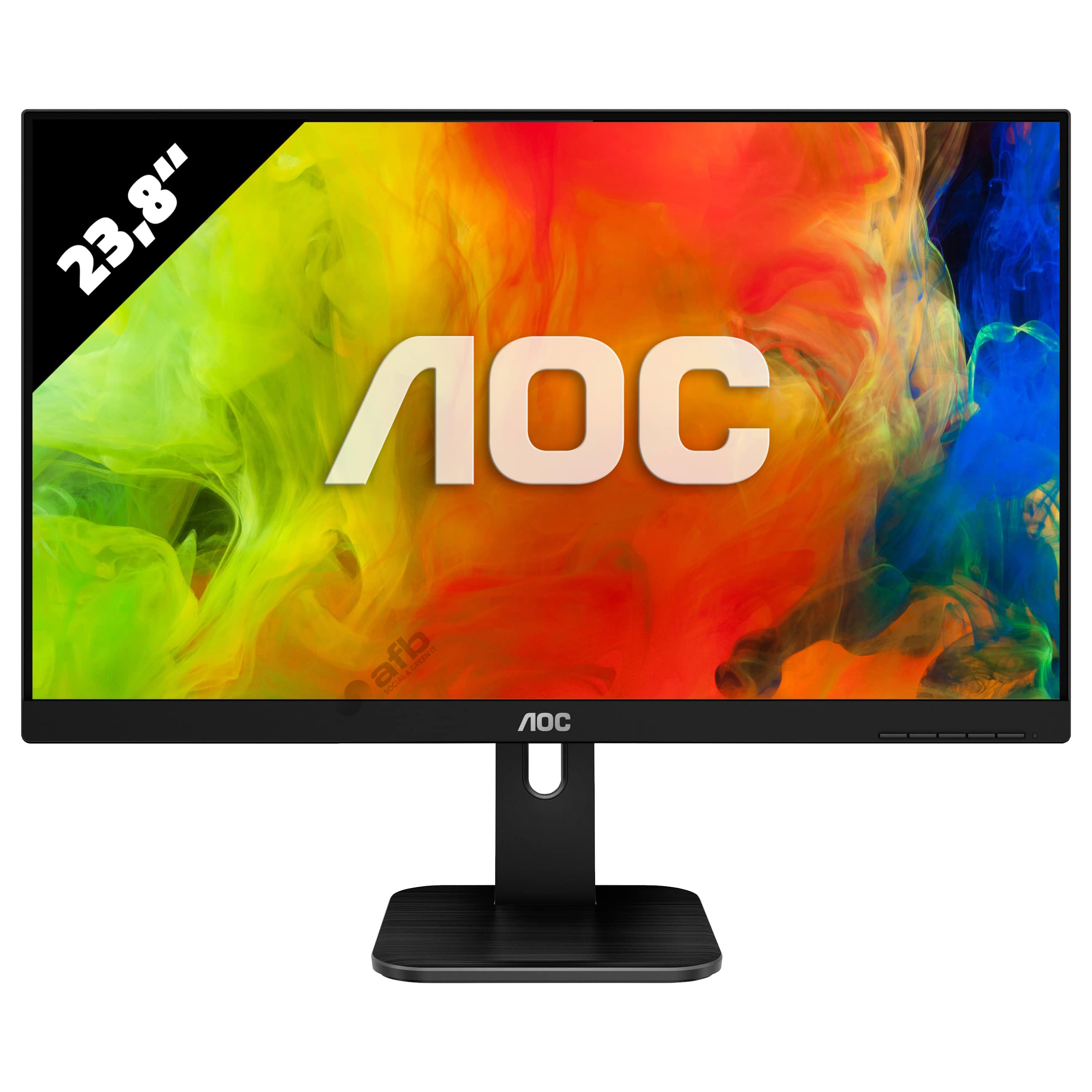 AOC 24P1 GR WLED IPS monitor 23 4mc Full HD 90° rotate height adjust stand — 4