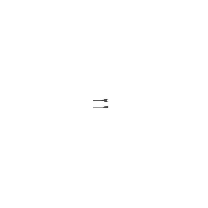 Mains Cable Euro Plug - 2-Pin Socket Double Groove 200732 — 3