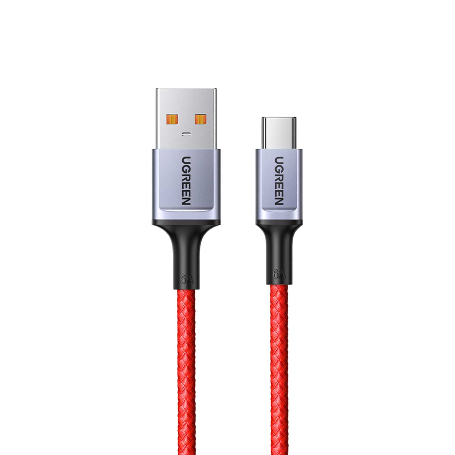 Cable UGREEN USB-A to USB-C 6A 100W Braided 20527B — 2