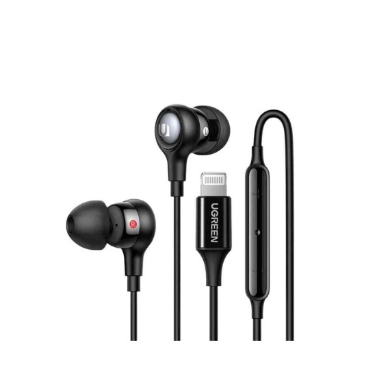Headphone UGREEN Wired Earphones with Lightning BK 30631 — 3