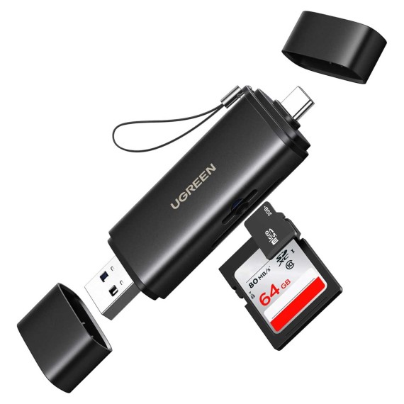 Card reader UGREEN 2-in-1 USB-A USB-C 65024 — 3