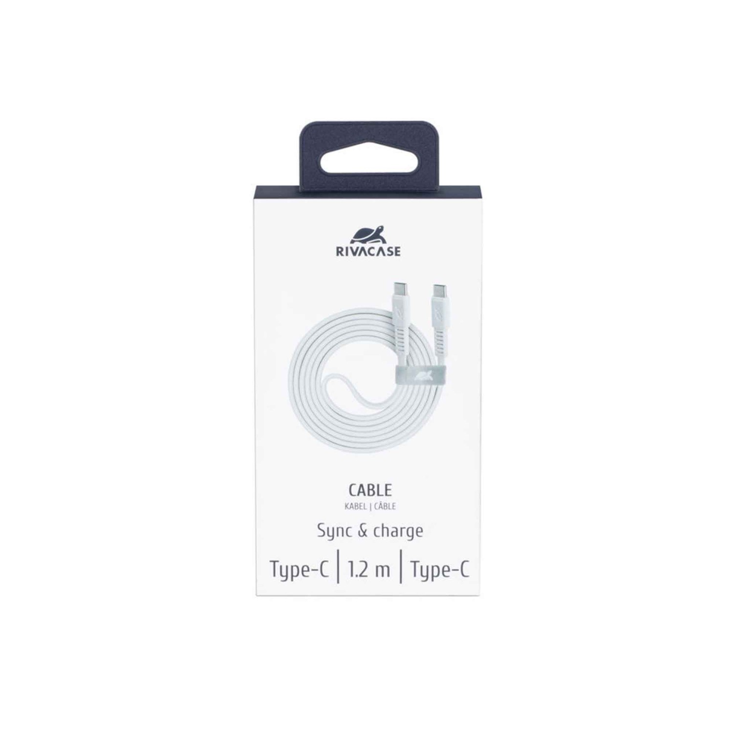 Cable RIVACASE PS6005 WT12 Type-C to Type-C 1. WH — 2