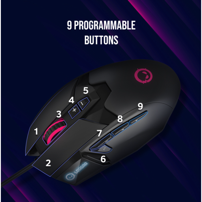 Lorgar Stricter 579 RGB 9 buttons Wired Mouse LRG-GMS579 — 12