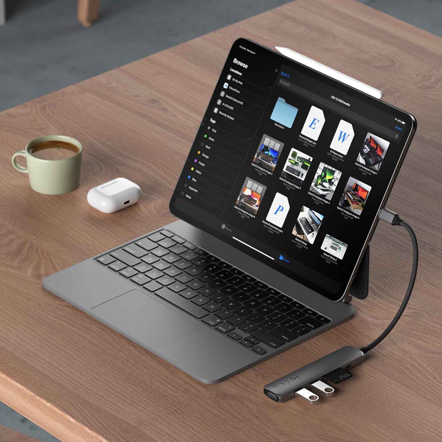 USB hub SATECHI 6-in-1 USB-C Slim Multiport Adapter ST-P6SM — 4