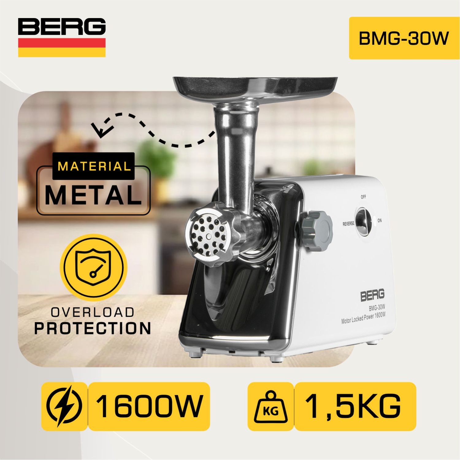 Meat grinder BERG BMG-30W — 2