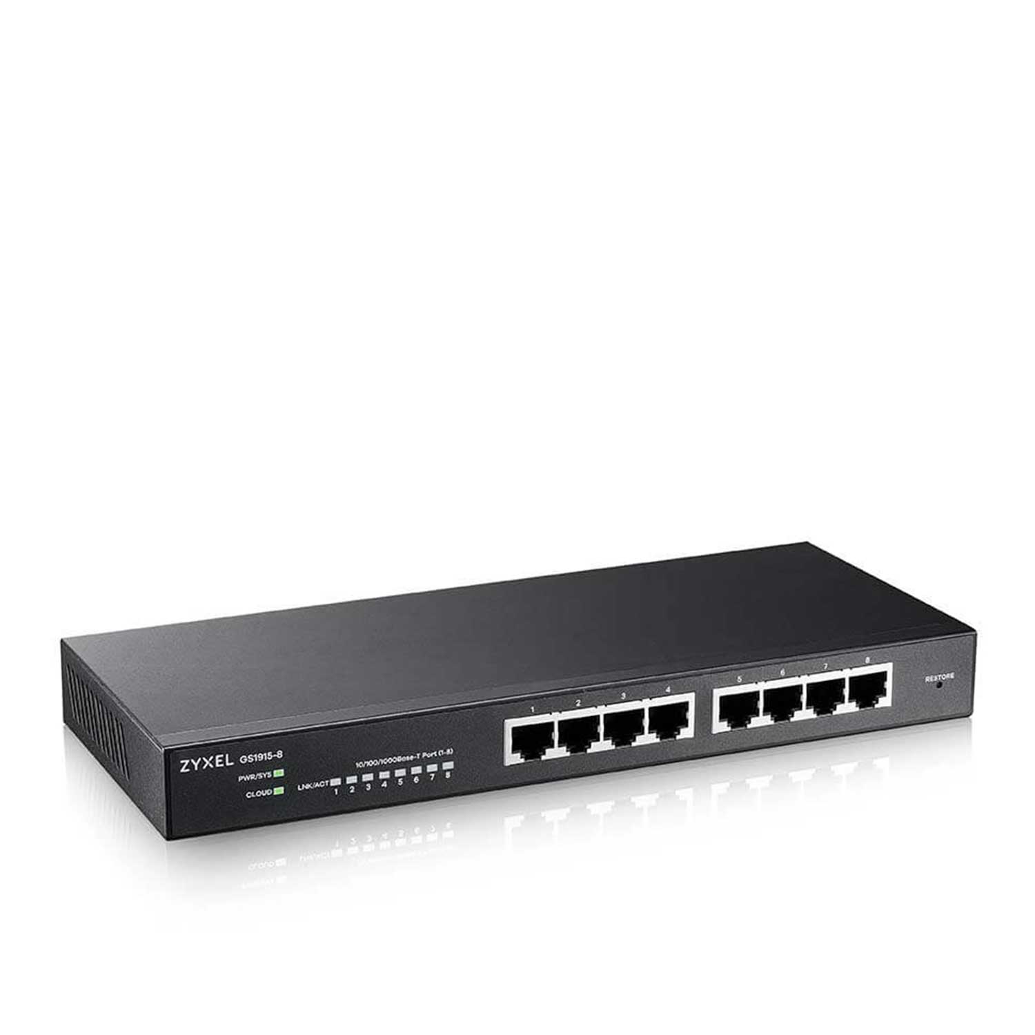 Network switch ZYXEL NebulaFlex GS1915-8 Smart L2 Gigabit 8xRJ-45 GS1915-8-EU0101F — 2