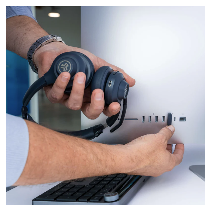 JLab GO Work Wireless Headset IEUHBGOWORKRBLK4 — 4