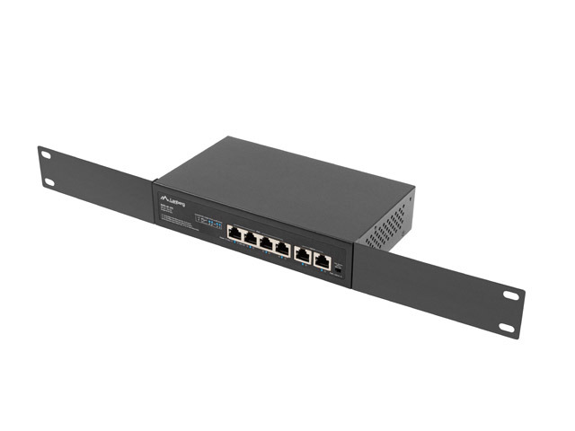 Lanberg RSFE-4P-2FE-60 10 ps Rack PoE+Switch — 3