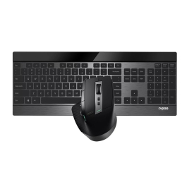Wireless Keyboard and Mouse RAPOO Multi-mode Ultra-slim US_ 9900M