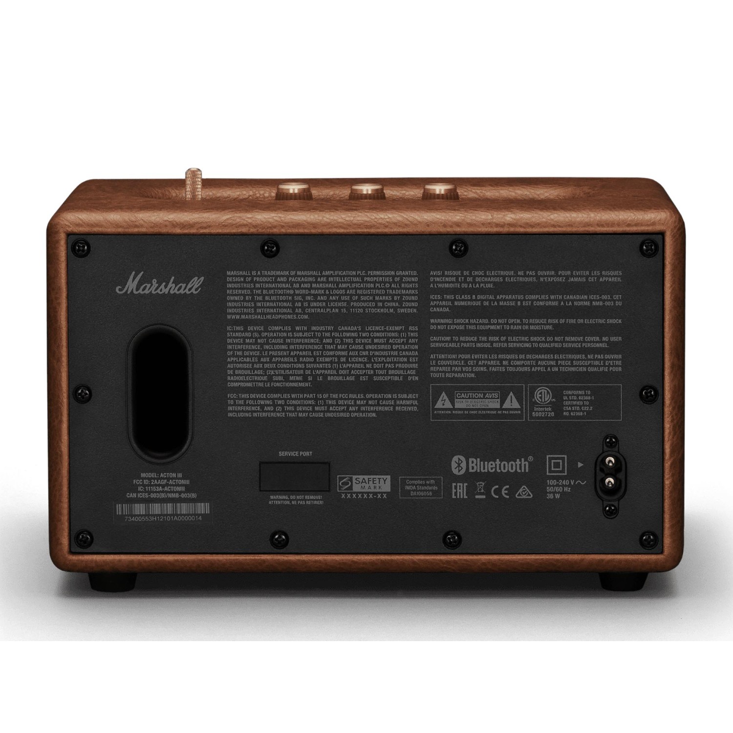 Brown Bluetooth speaker Marshall Acton III Brown 1006075 — 7