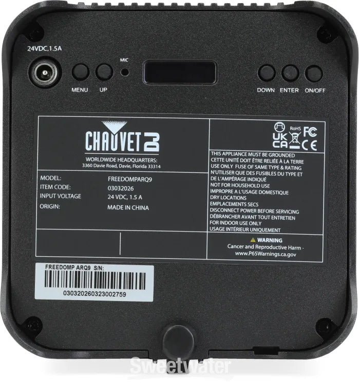 Chauvet Freedom Par Q9 Porable Led Wash Uplight — 2