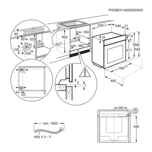 Built-in oven Electrolux OKD5C70X — 6