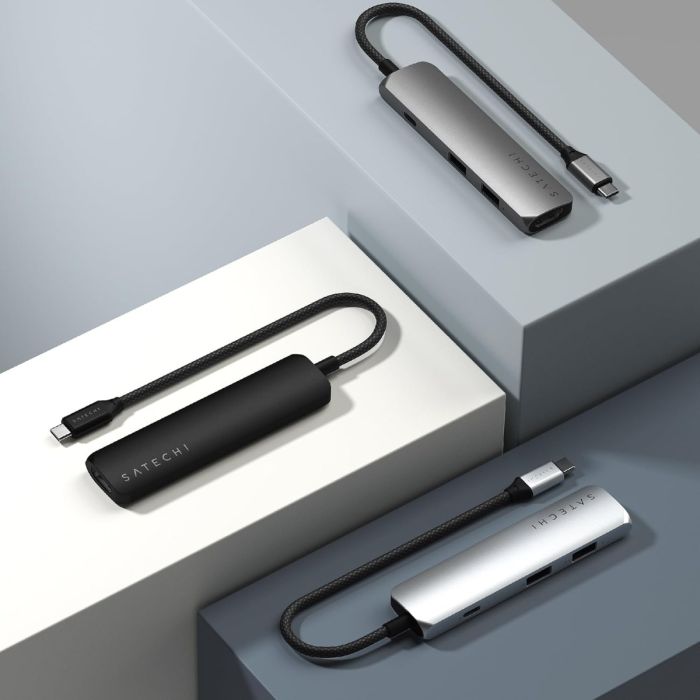 Satechi 4 in 1 USB-C Slim Multiport Adapter 4K ST-P4SM — 13