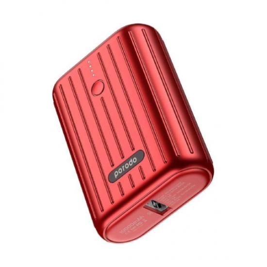 Porodo Power Bank 10000 mAh PD 18W PD-PBFCH001-RD — 2