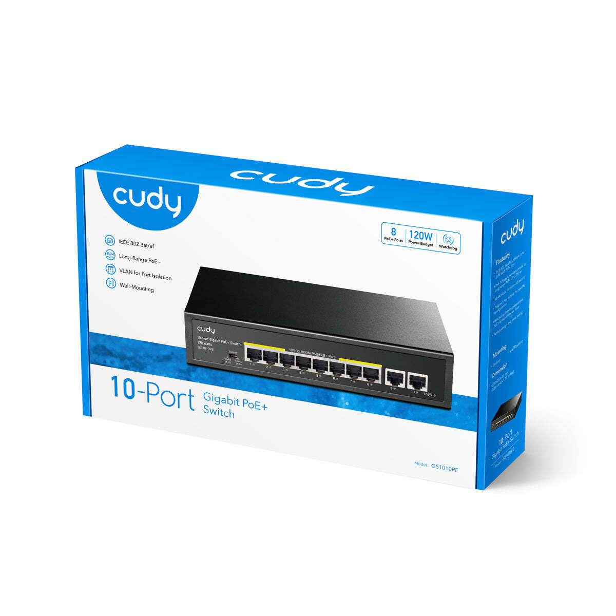 Cudy GS1010PE 10-port 10 100 ps Poe+ Switch — 2
