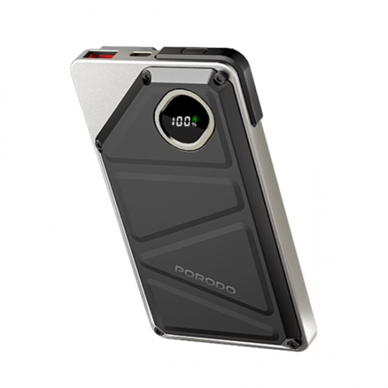 Porodo 10000mAh 2xType-C USB A and Type C and Digital Display Power Bank — 2
