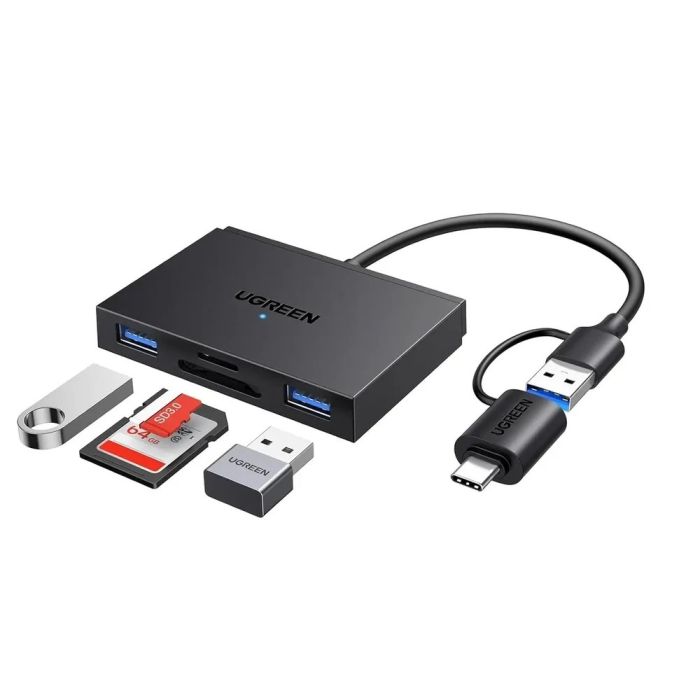 UGREEN 4-in-1 USB-C USB-A Card Reader 45167 — 2