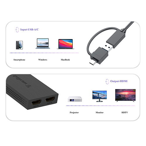 Wavlink USB3.0 to HDMI Dual Display Adapter — 2