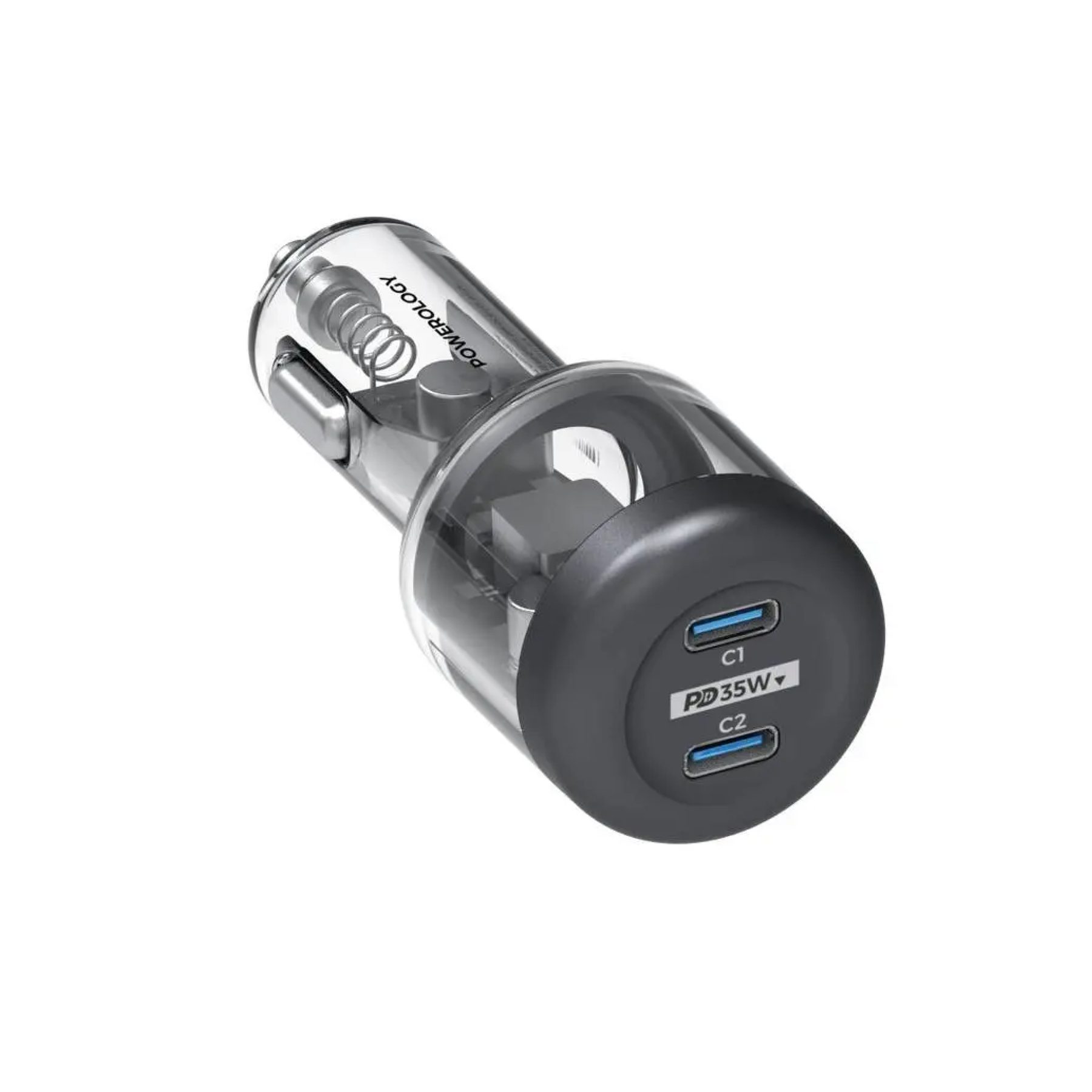 Car Charger Powerology Crystalline Series PD Transparent 35W