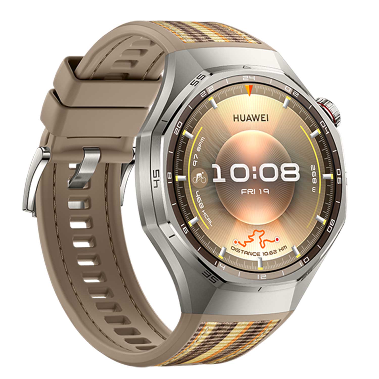 Smartwatch Huawei WATCH GT6 Pro 46mm ATM-B29 Brown Woven Strap Brown 55020FWA — 2
