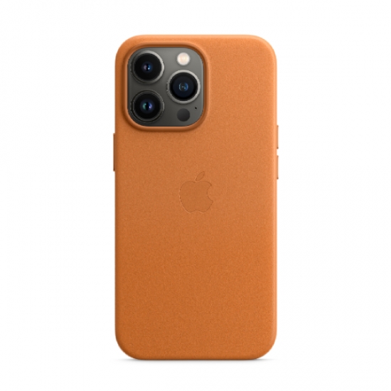 Leather Case MagSafe iPhone 13 Pro Golden — 2