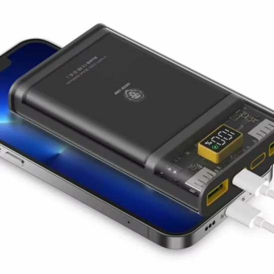Power Bank Integrated 10000mAh QC 22 W PD 20W — 3