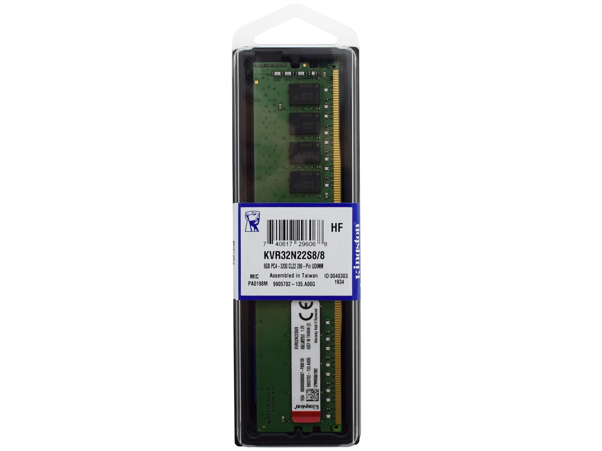 Value KVR32N22S8 8WP DDR4 3200 MT s — 2