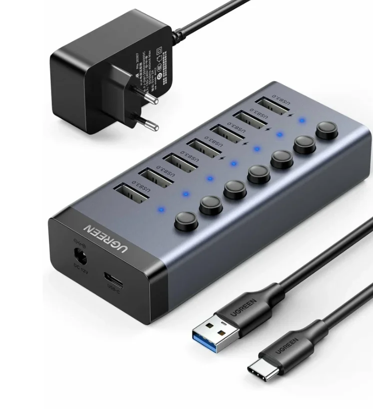 USB 3.0 to 7-port USB-A hub UGREEN CM481 7Port USB 3.0 — 2