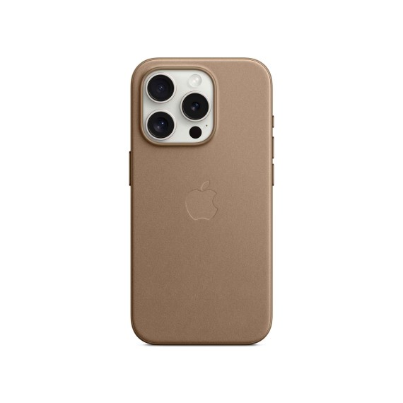 Cover for iPhone 15 Pro FineWoven Case with MagSafe Taupe — 3