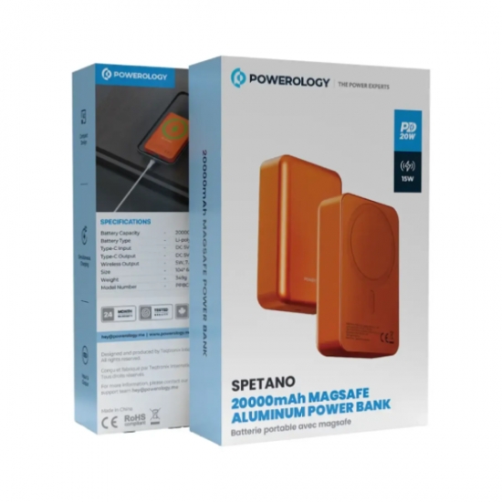 Powerology Spetano 20000 mAh 20W PD & 15W Magsafe Power Bank — 2