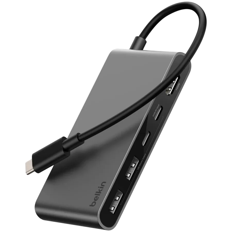 BELKIN 5-Port USB-C Hub with Dual USB-C Ports — 4