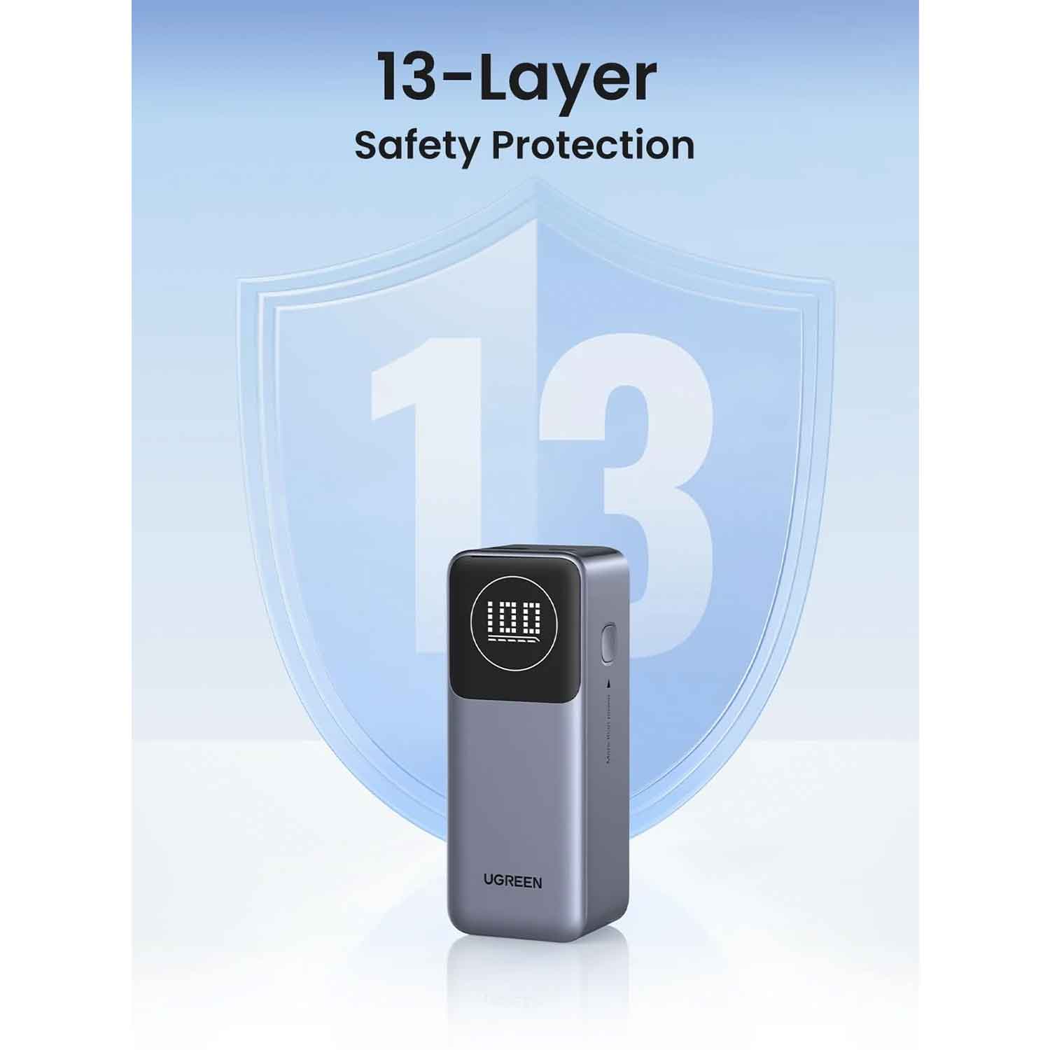 Power bank UGREEN PB724 12000mAh Magnetic Wireless 100W USB-C 35526 — 3