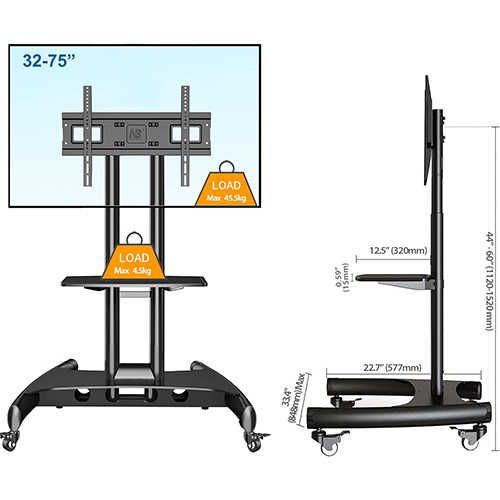 NB AVA1500-60-1P TV Cart 65 -75 — 2