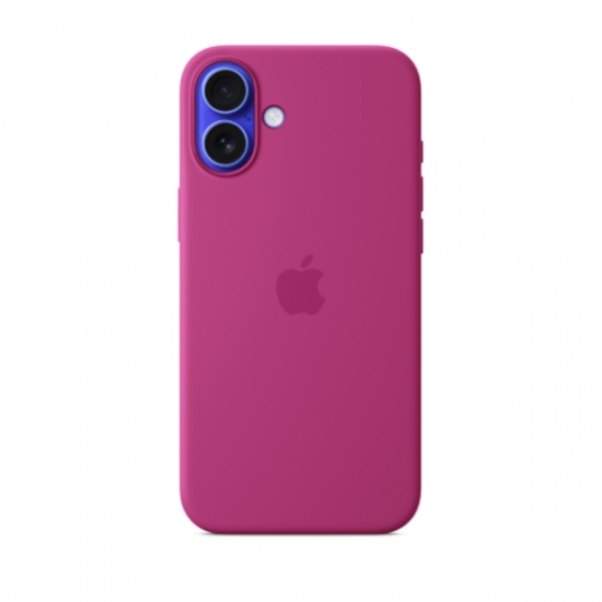 iPhone 16 Plus Silicone Case with MagSafe Fuchsia — 7