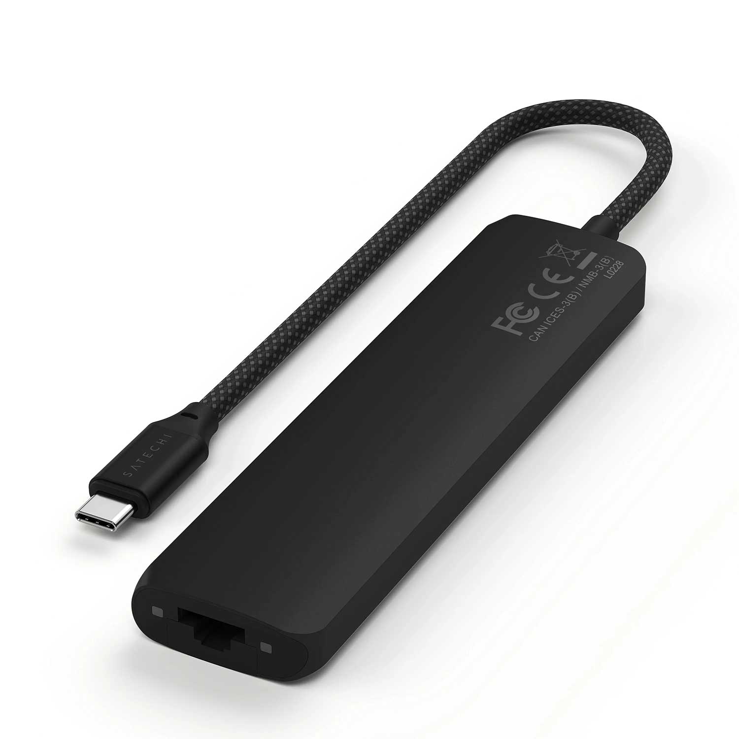 USB hub SATECHI 7-in-1 USB-C Slim Multiport Adapter with Ethernet ST-P7SK — 2