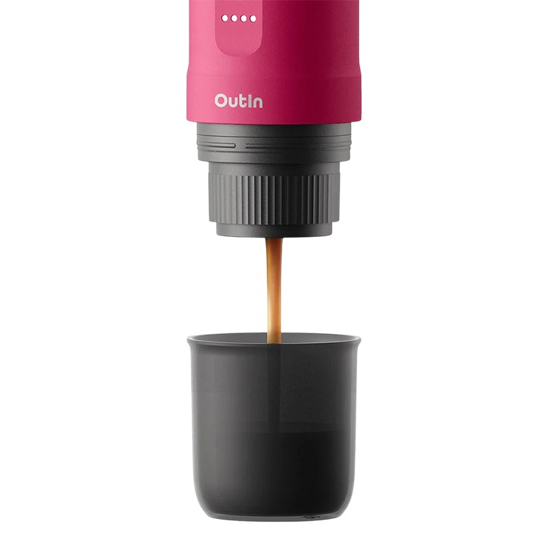 Nano portable espresso machine Outin A000004 Crimson — 3