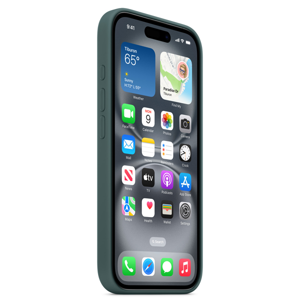 Cover for iPhone 16 Silicone Case With MagSafe Lake — 6