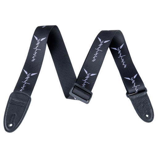 Gretsch Guitar Strap WINGS BLK GRY — 3